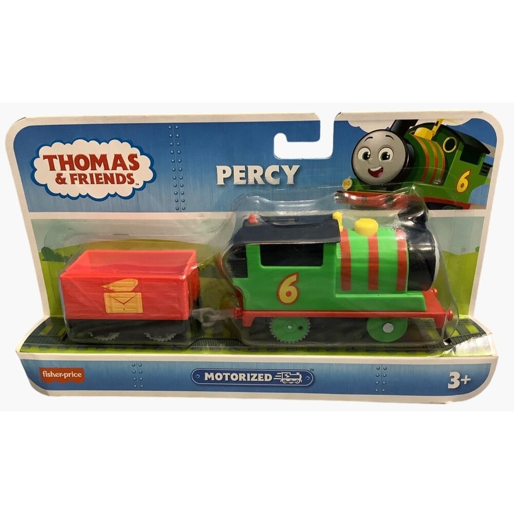 Thomas & Friends Motorized Percy Engine With Mail Car Percy